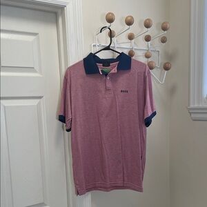Hugo Boss - Classic Short Sleeve Polo - Red / Navy - XL